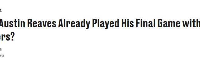 开云网页版-5年1.7亿-2.4亿！里夫斯打完湖人最后1场比赛？