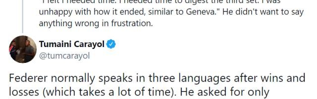 开云官方网站-费德勒赛后两个半小时才开发布会  罕见仅限英语