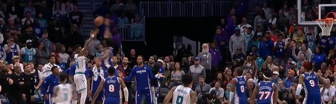 Kaiyun-恩比德飞起来了！黄蜂绝命三分 恩比德飞扑大帽扇出界终结比赛